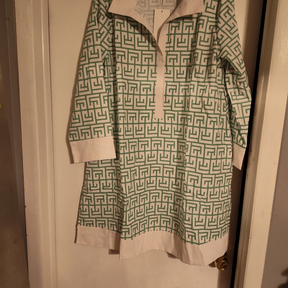 3 quarter sleeve A-line Summer dress - Picture 4 of 4